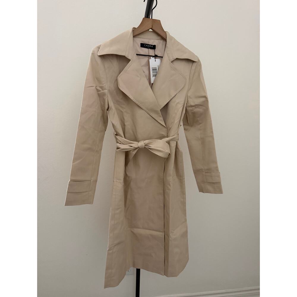 New few moda Caara Gale trench coat $297 sz S - Picture 6 of 7